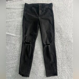 American Eagle Outfitters Super High Rise Jeggings / Black / Size 12